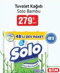 SOLO TUVALET KAĞIDI BAMBU 48'Lİ fiyat ve kampanya bilgisi